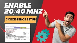 Enable 2040 mhz coexistence setup [upl. by Rihat]