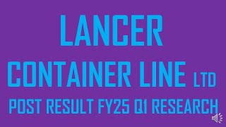 LANCER CONTAINER LINES LTDLATEST NEWS ON LANCER CONTAINER LTD NEWS ON LANCER CONTAINER LTD TODAY [upl. by Lavoie496]