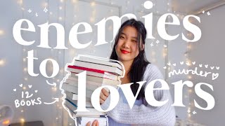 ENEMIESTOLOVERS book recommendations from least to most murder attempts 😊🔪 [upl. by Tayib]