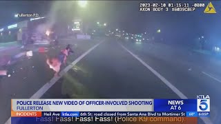 Policeworn camera footage released after shooting in Fullerton [upl. by Htebazle]