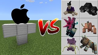 The Apple Golem vs Minecraft Mobs [upl. by Nwadrebma135]