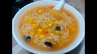 Easy and simple Noodles soup in just 5 minutes  Noodles hot and sour soap  Recipe by Maryam Umer [upl. by Dari463]