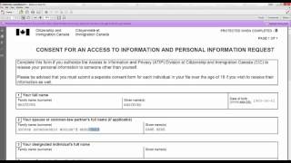 HOW TO FILL IMM5744 CONSENT FORM FOR ATIP [upl. by Ennazzus64]