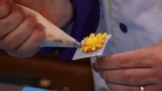 How to Make Buttercream Flowers and Borders with Petal and Leaf Tips  Global Sugar Art [upl. by Eisenstark]