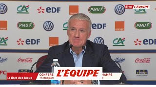 Deschamps «Benjamin Mendy une force de la nature»  Foot  Ligue des Nations  Bleus [upl. by Emyle]