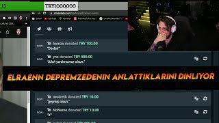 Elraenn Depremzedenin Anlattıklarını Dinliyor Gözyaşlarını Tutamıyor [upl. by Annoyed]