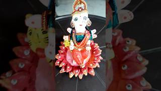 😍DURGA ma idol making with clay🥰ajeebdastanhaiyehshortsfeedreelsnavratridurgapujatrendingyt [upl. by Boutis]