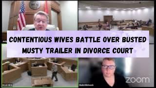 Estranged Wives Battle Over Musty Trailer In Contentious Divorce Court Battle [upl. by Ylekalb78]