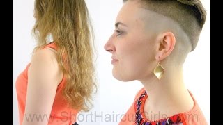 Extreme Shaved Undercut Makeover wwwShortHaircutGirlscom [upl. by Notniuqal171]