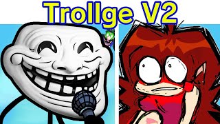 Friday Night Funkin VS Trollge V2  FunkinPhysics 20 Cutscenes FNF ModTroll Incident Trollface [upl. by Cazzie93]