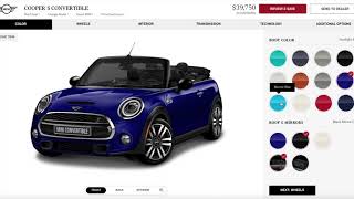 Configuring My Ideal Mini Cooper Convertible  Cooper through JCW [upl. by Lovel]