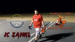 JC Zankl Saturday Night Nitro Flight 1 Heliween San Diego Funfly 2017 [upl. by Wons]