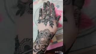 Stylish mehndi  design  backhand design  henna beautiful design by  mantasha [upl. by Lianna280]