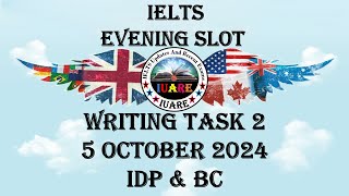 5 October 2024 IELTS  Writing Task 2  Academic  Exam Review  INDIA [upl. by Donalt501]