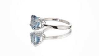 225 cts Round Cut London Blue Topaz Sterling Silver Ring SR9860 by Peora Jewelry [upl. by Emorej]