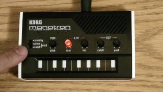 monotron Analog Ribbon Synthesizer Guided Tour In The Studio with Korg [upl. by Olegnaed]