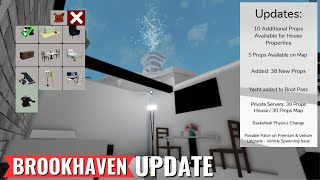 ⚠️ 11224 BROOKHAVEN UPDATE  NEW YACHT MORE PROPS BETTER BASKETBALL [upl. by Obau]