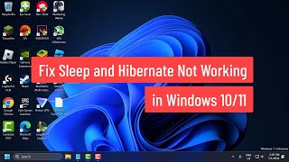 How to Fix Sleep and Hibernate Not Working in Windows 1011 [upl. by Trebleda996]