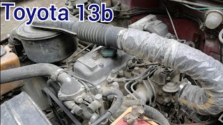 Toyota 13b power full engine [upl. by Aihsenod882]