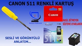 CANON CL 511 KARTUŞ DELİMİ VE CONTA TAKMA [upl. by Ikcin869]