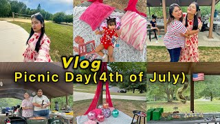 4th of July picnic day  Vlog 4  Marisha Rahman [upl. by Aratahc]