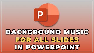 ✅How to add Background Music for all slides in PowerPoint 2022 🎧🎼 [upl. by Orihakat993]