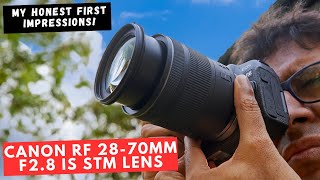 Canons New RF 2870mm F28 IS STM Lens  Surprising First Impressions [upl. by Nomolas]