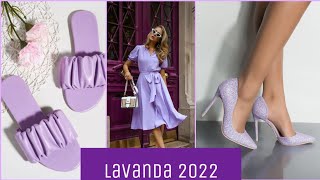 Looks e Sapatos femininos Cor Lavanda verão 2022 [upl. by Regan889]