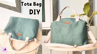 DIY Easy Tote Bag Tutorial  Easy Lined Tote Bag Tutorial [upl. by Yrahk]