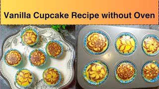 Vanilla Cupcake Recipe  Cupcake Recipe without Oven  Easy Cupcake Recipe Cooking with Iqra saleem [upl. by Aryhs526]