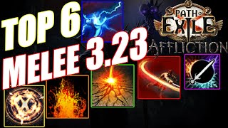 Best Transfigured Melee Skills quotTOP 6quot Path of Exile Affliction 323 [upl. by Alinoel]