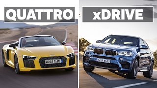 The Differences Between Audi Quattro and BMW xDrive [upl. by Leaj105]