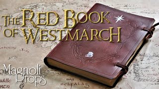 The Red Book of Westmarch Prop Replica Bilbos Journal from The Lord of the Rings [upl. by Emor]