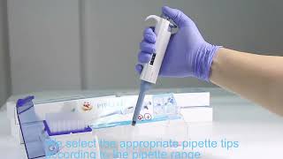 How to use Laboratory Adjustable Volume Mechanical Micro Pipette [upl. by Nahtnoj]