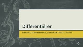 Differentiëren  afgeleide bepalen [upl. by Enileuqaj]