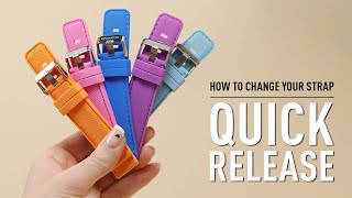 Reflex Active How to change your strap  Quick Release version [upl. by Anilave911]