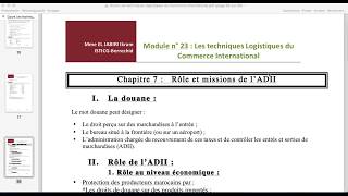 Rôle de lAdministration de Douane et des Impôts Indirects [upl. by Jessamine]