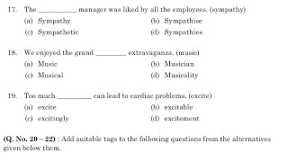 apssb udc exam 2020 general english partapssb previous year question paper [upl. by Zosima]