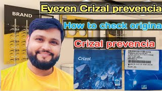 Eyezen Crizal Prevencia  crizal Eyezen vs Prevencia  how to check original Crizal Prevencia Lenses [upl. by Hayott]