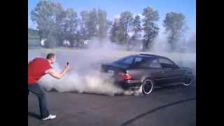 CLK55 AMG BURNOUT [upl. by Atsev935]