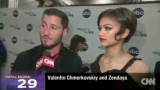 Zendaya amp Val CNN Interview  DWTS Week 5 [upl. by Jenni909]