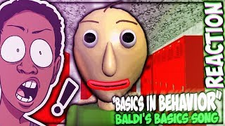 quotBASICS IN BEHAVIORquot BALDIS BASICS REACTION  BALDI IS CHASIN KIDS [upl. by Anneliese]