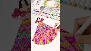 Pop art lengha design [upl. by Halak]