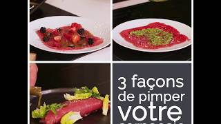 3 idées de carpaccio dété  750g  Recette [upl. by Anelys]