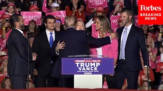 BREAKING NEWS Trump Invites Don Jr Tiffany Eric And Their Spouses On Stage At PA Rally [upl. by Otilopih]