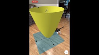 Circular Paraboloid as a LOCUS Quick Modeling Demo in GeoGebra 3D with Augmented Reality iOS [upl. by Els]