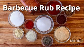 BBQ Rub Recipe  How to Make your own Barbecue Rub [upl. by Ahsoet]