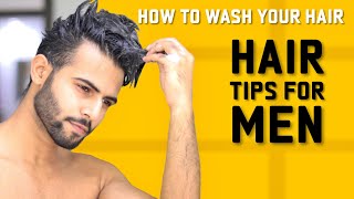 How To Wash Your Hair Properly Mistakes To Avoid Perfect Hair Tips For Men [upl. by Dagna]