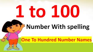 Number Names 1100  1100 Spelling  Number Names Math Number name 1 to 100 Number song [upl. by Levin945]