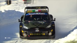 Highlights  Rally Sweden 2023  L Bertelli  S Scattolin  Toyota Yaris Rally1 [upl. by Colbye]